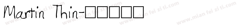Martin Thin字体转换